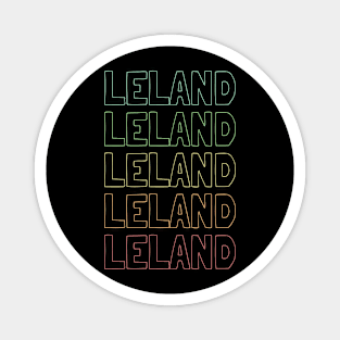 Leland Name Pattern Magnet